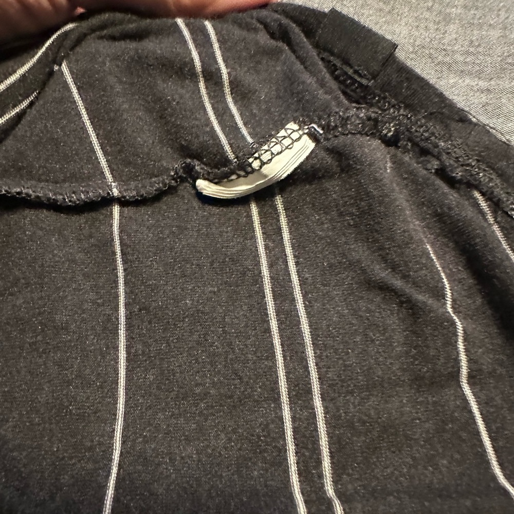 Prana Charcoal Striped Short Sleeve Tee - Picture 8 of 9